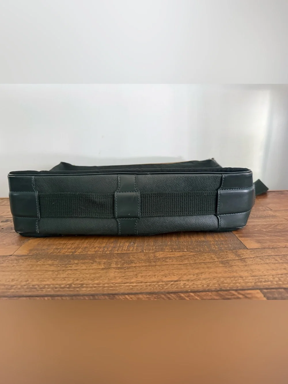 Louis Vuitton Dark Green Taiga  Leather Messenger Bag with Brass Hardware